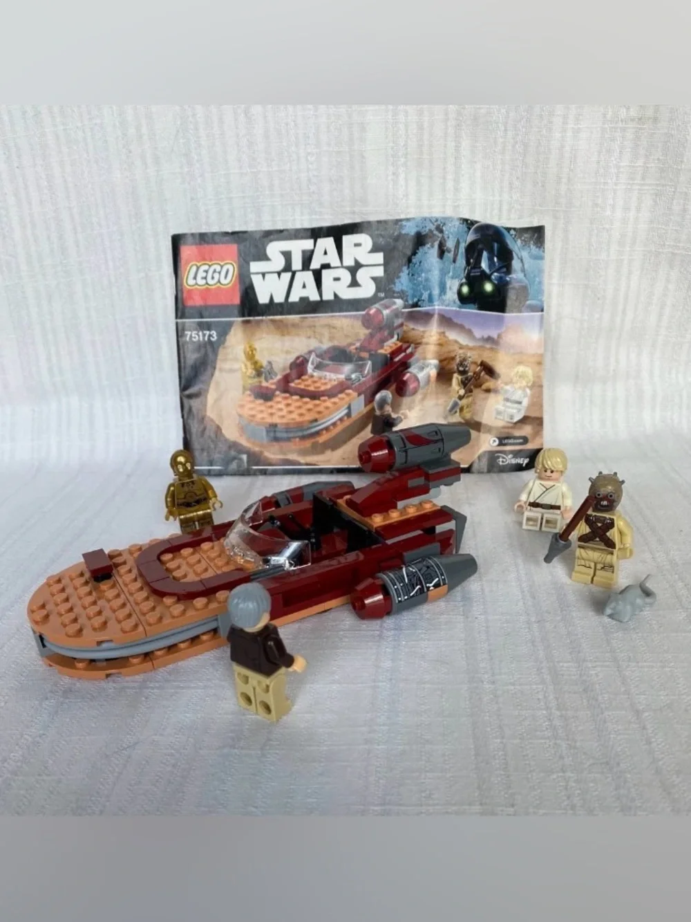 LEGO Star Wars 75173 Luke's Landspeeder w/ Manual, Complete with 1 Sub (Torso)